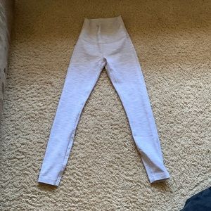 lululemon align high rise pant 28” size 2 heathered white/gray